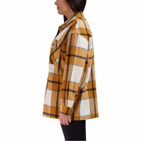 MOUNTAIN WOOL BLEND OVERSIZED PLAID SHACKET SIZE XL EUC - Picture 4 of 10